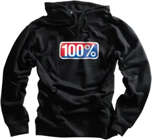 100% Classic Hoodie - Black - Small 20029-00030