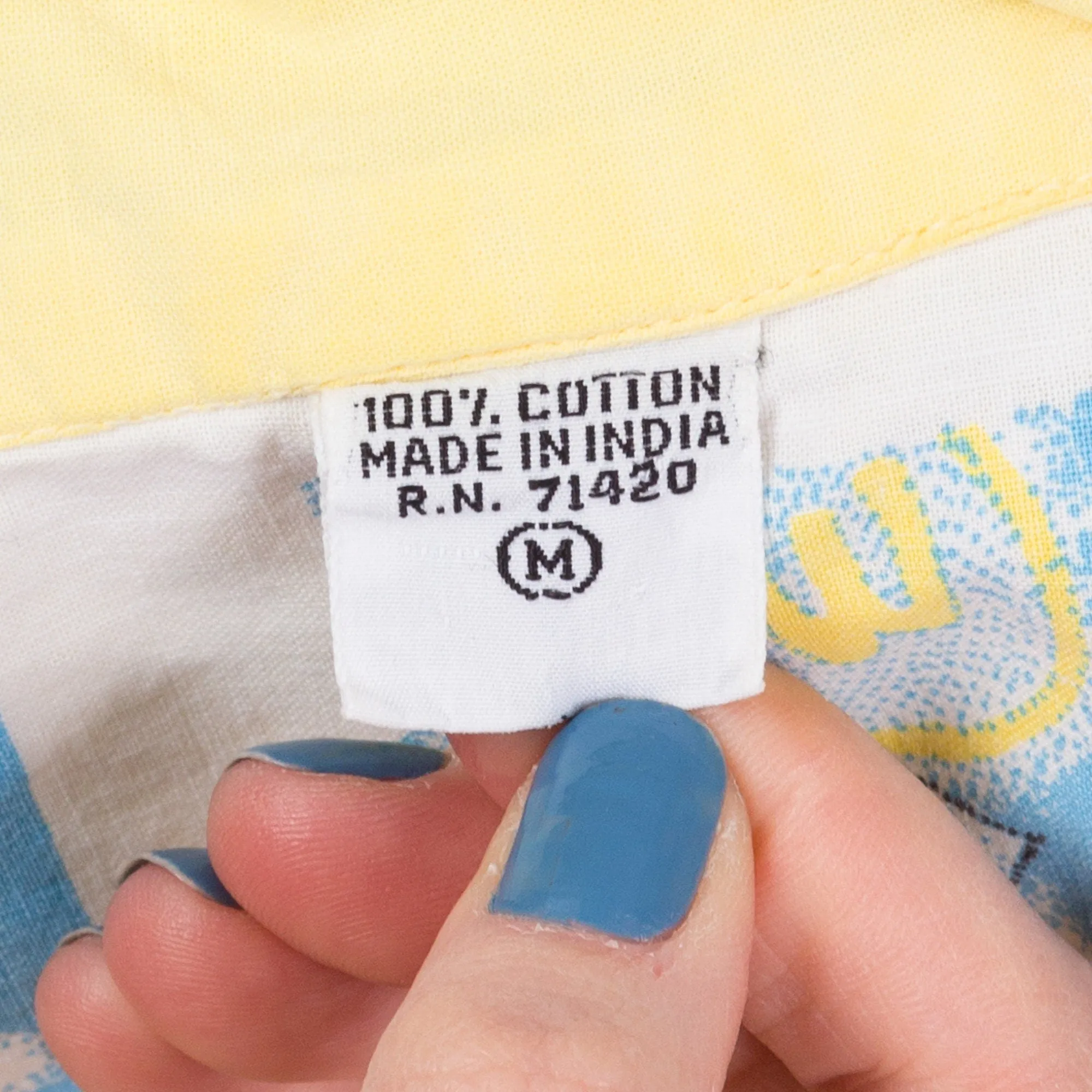 80s Yellow Oversized Button Up Streetwear Shirt - Men's Medium, Women's Large to XL