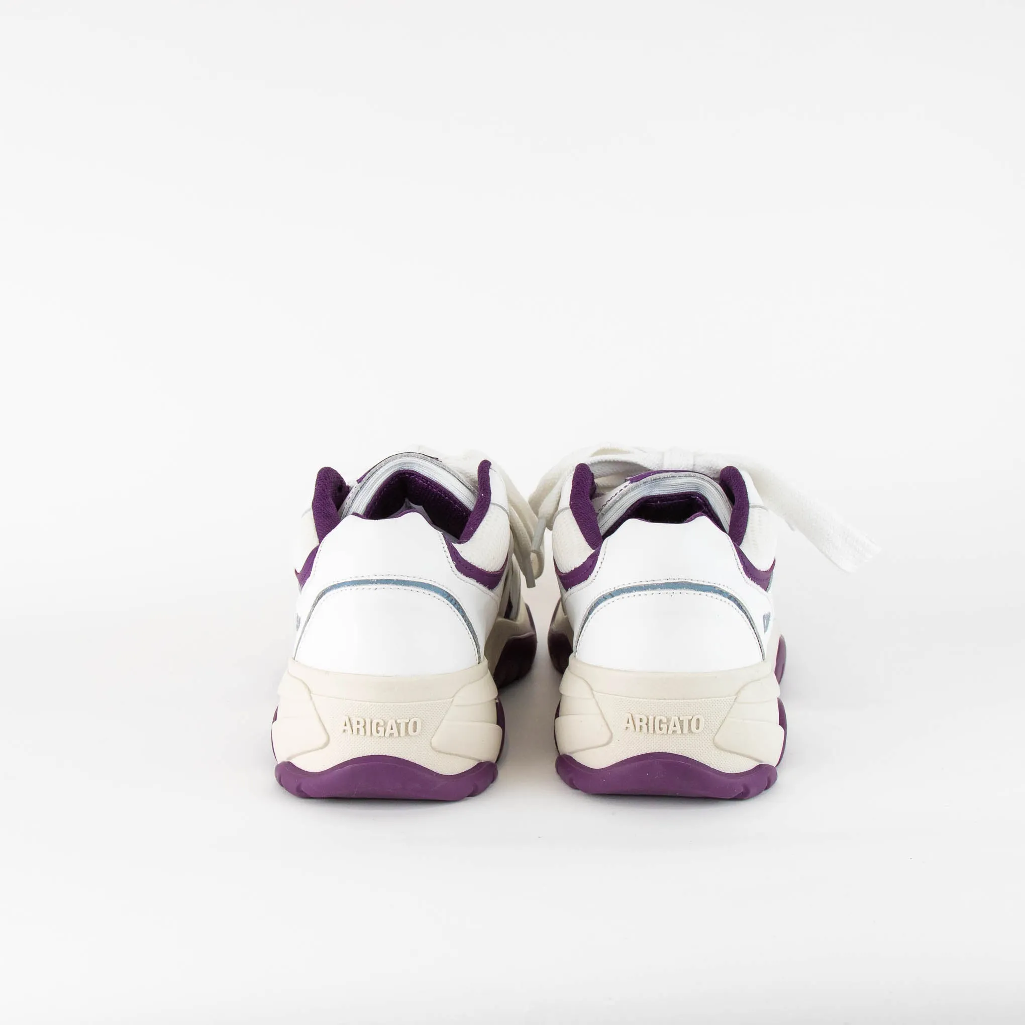 Axel Arigato White Purple Leather Catfish Lo Trainers