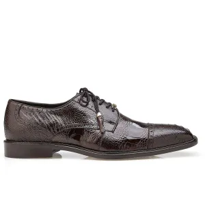 Belvedere Men's Batta Chocolate Genuine Ostrich Oxfords 14006 (BV2513)