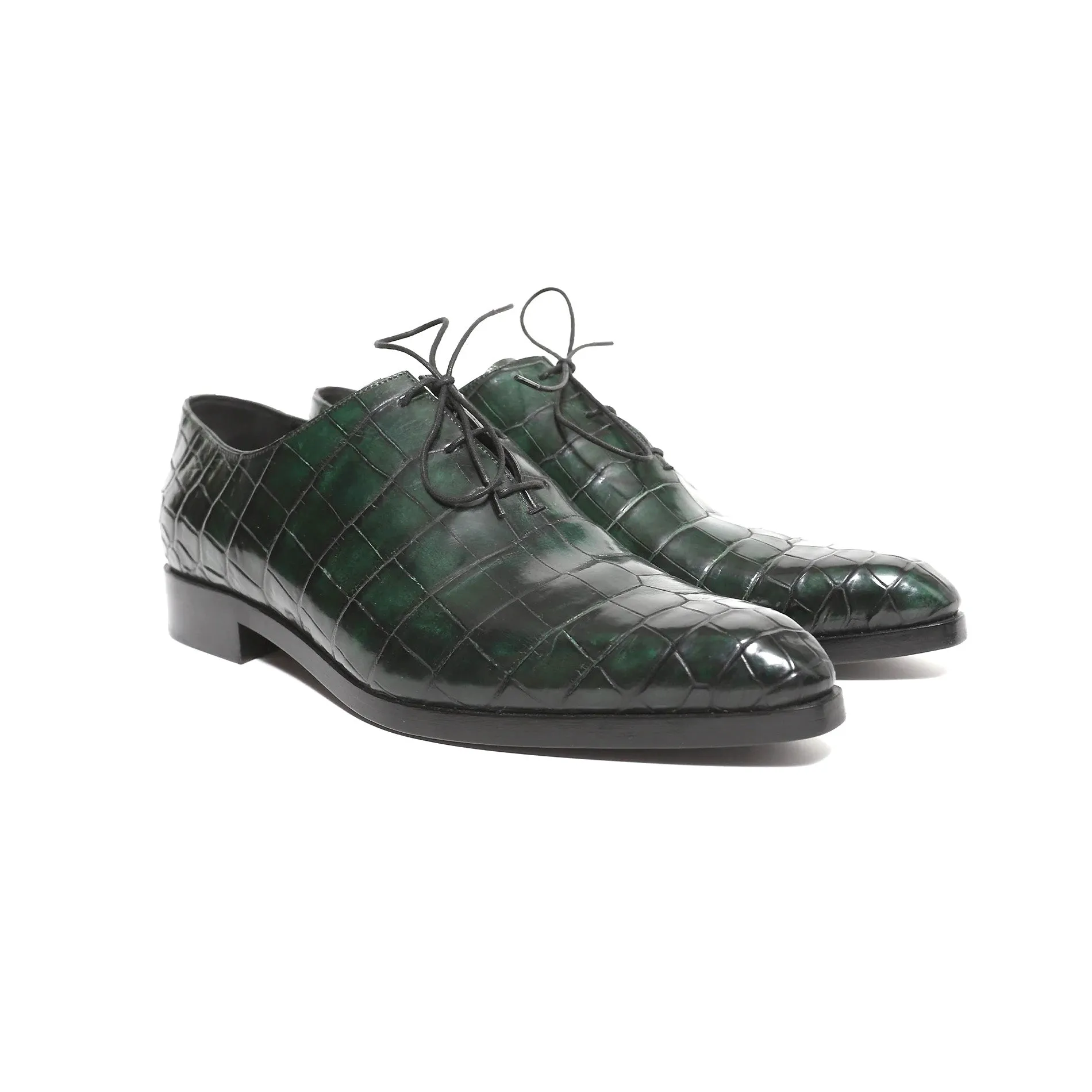Berluti by Haider Ackermann FW17 "Alessandro Phoenix" Crocodile Skin Oxfords