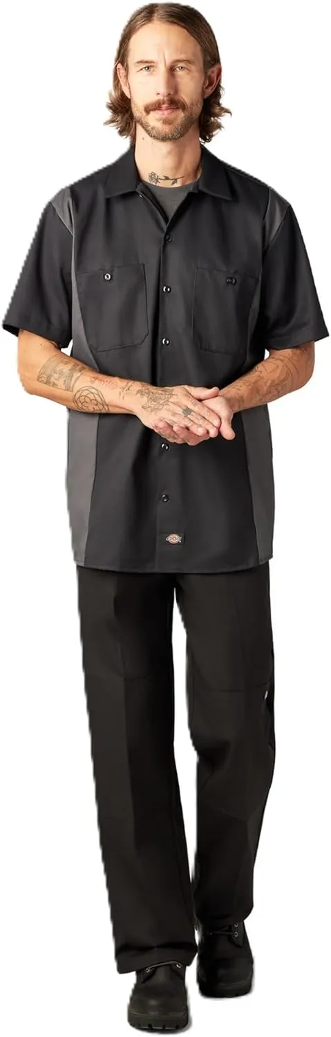 Dickies Men's Two-Tone Short Sleeve Work Shirt