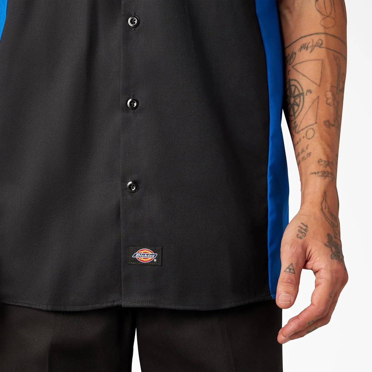 Dickies Men's Two-Tone Short Sleeve Work Shirt