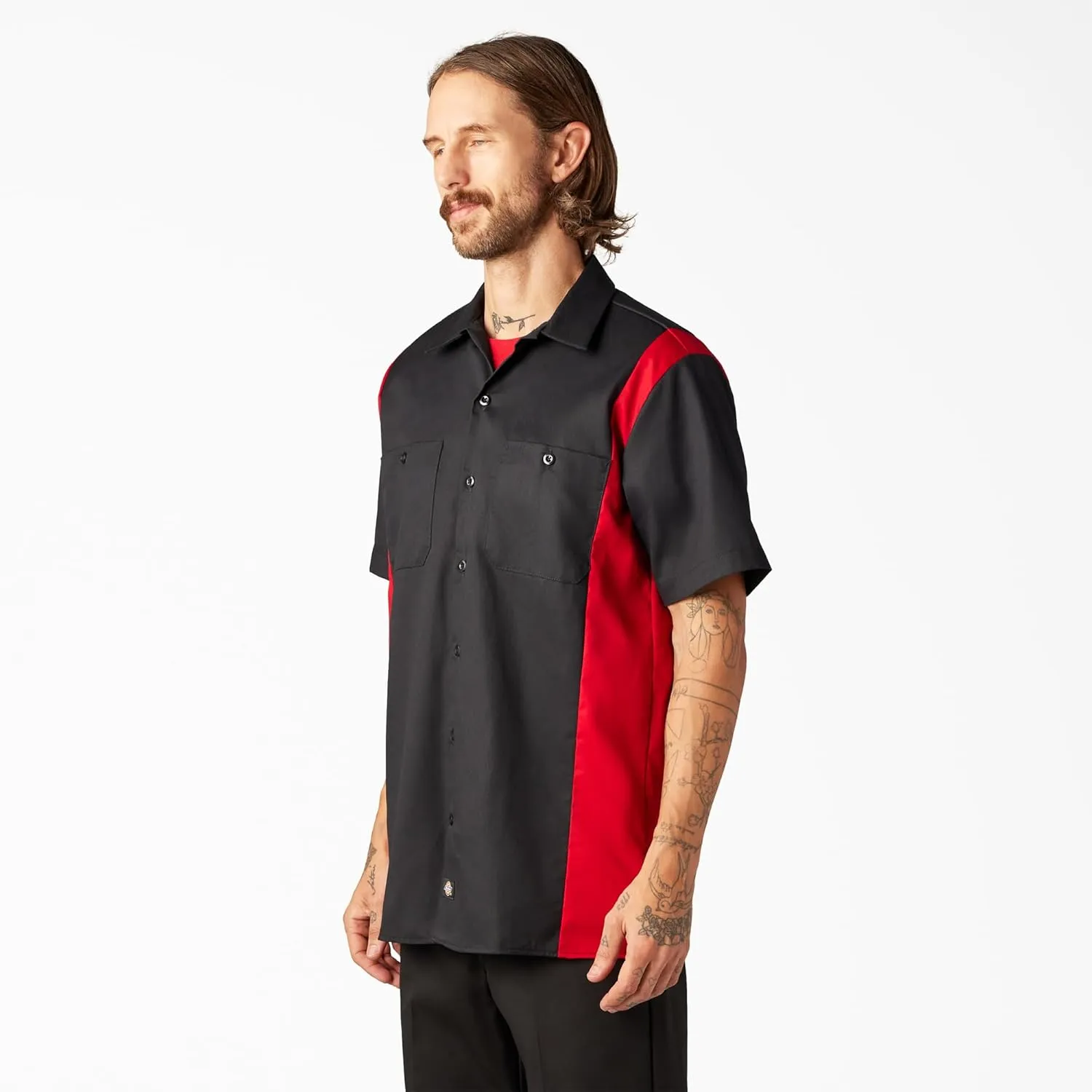 Dickies Men's Two-Tone Short Sleeve Work Shirt
