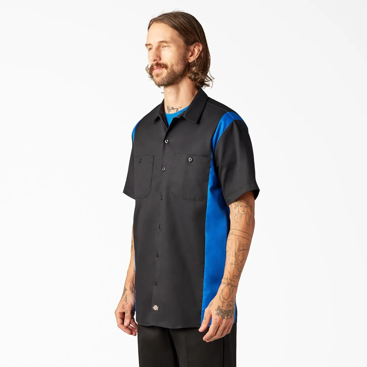 Dickies Men's Two-Tone Short Sleeve Work Shirt