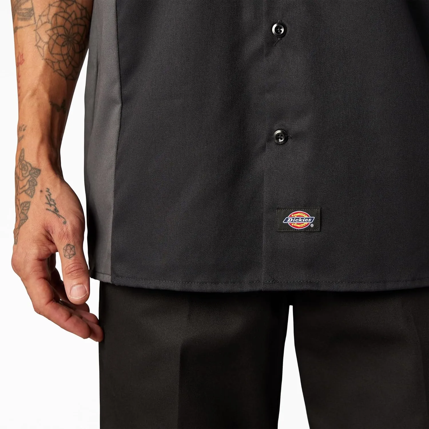 Dickies Men's Two-Tone Short Sleeve Work Shirt