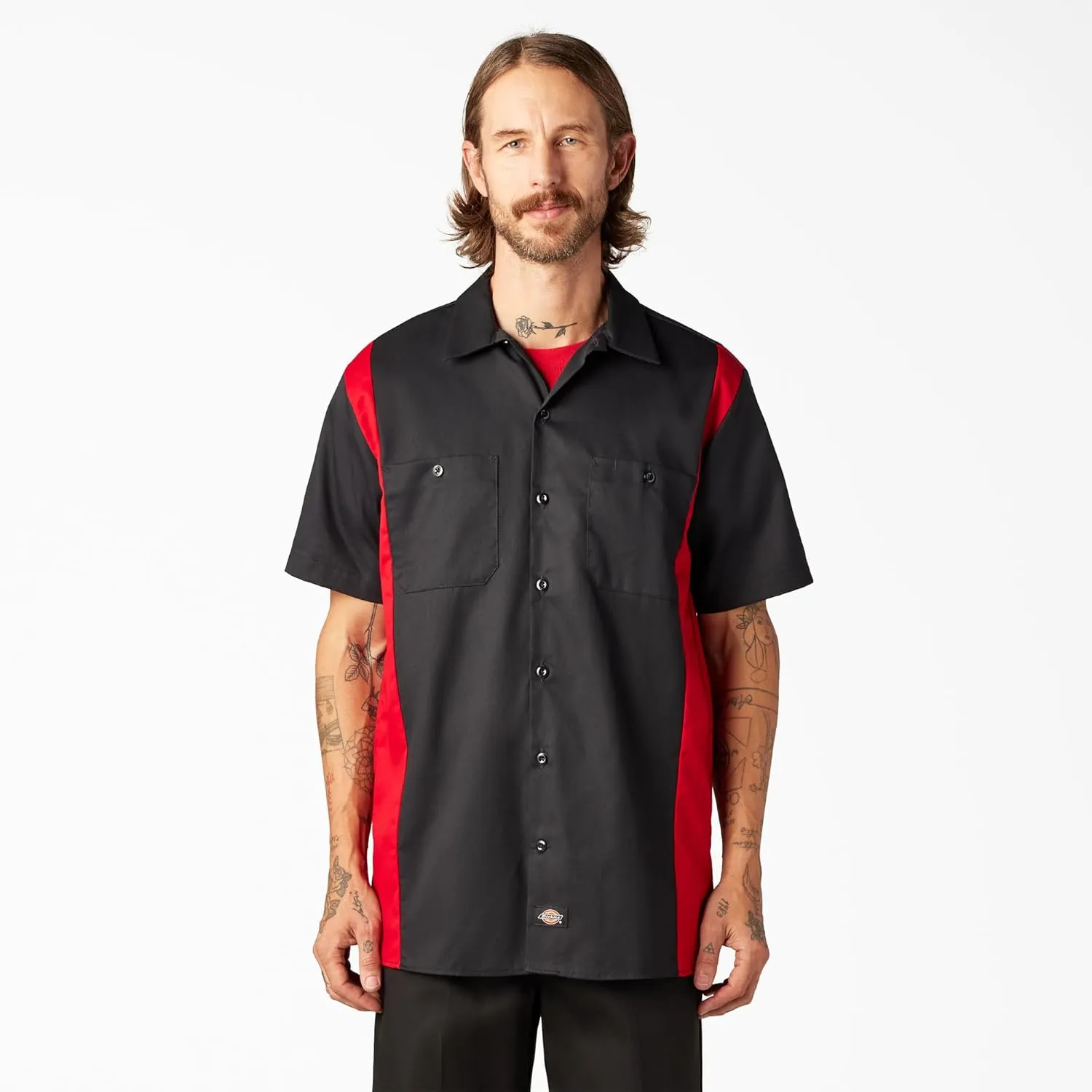 Dickies Men's Two-Tone Short Sleeve Work Shirt