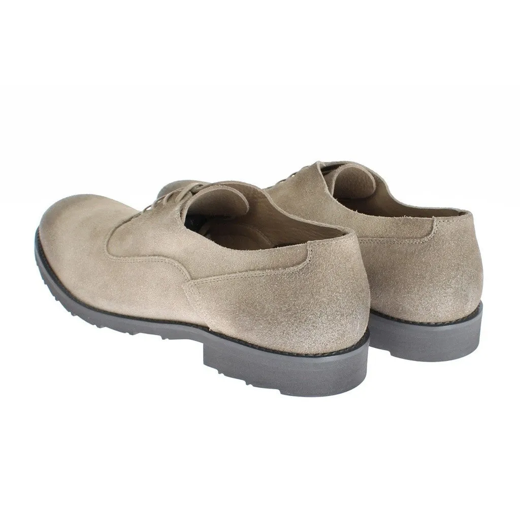 Dolce & Gabbana Beige Suede Leather Formal Dress Shoes
