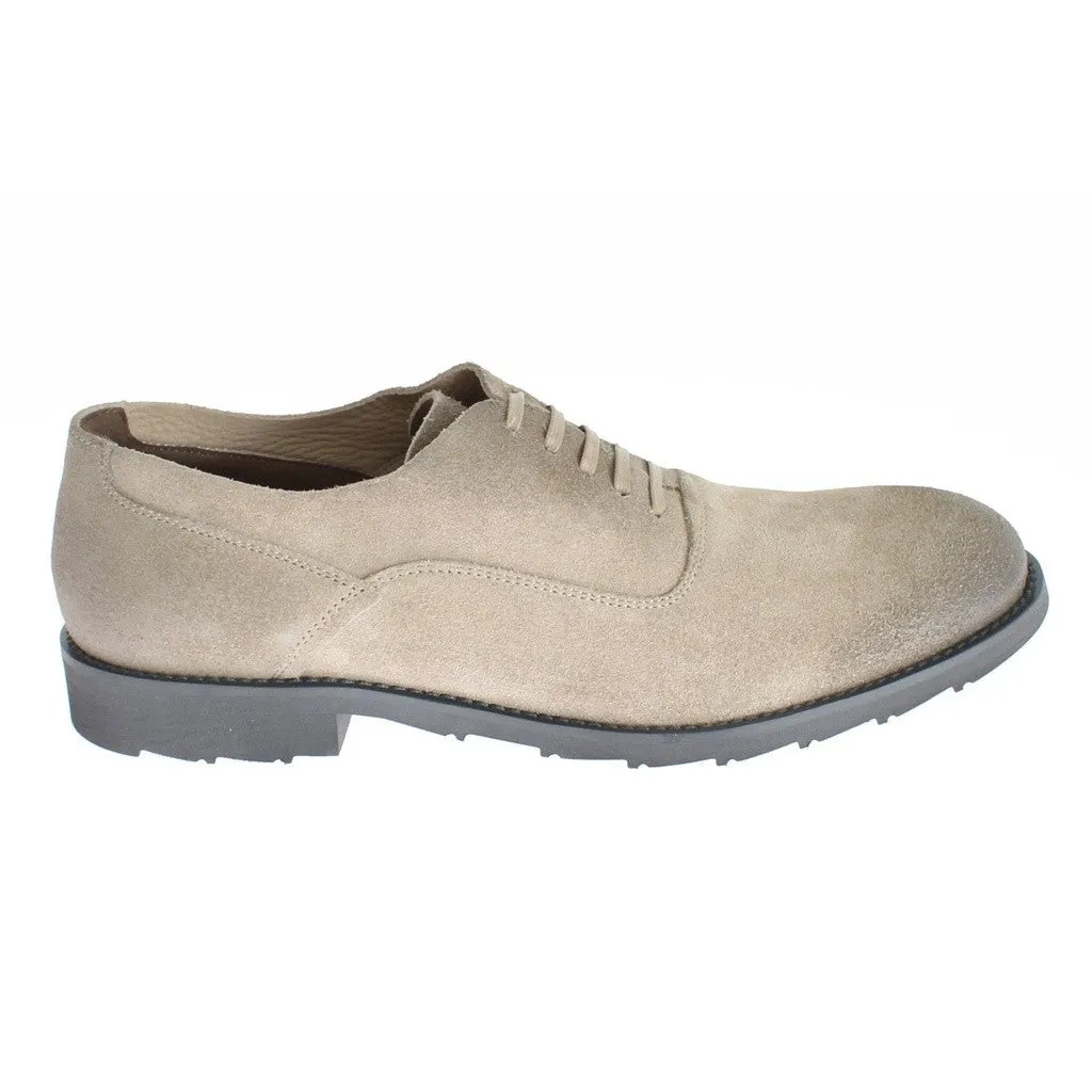 Dolce & Gabbana Beige Suede Leather Formal Dress Shoes