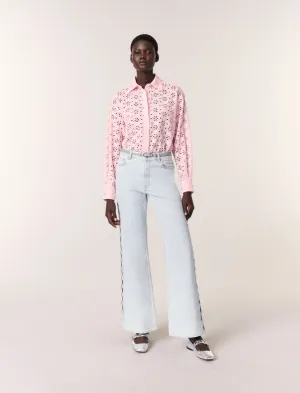 Embroidery and rhinestone shirt