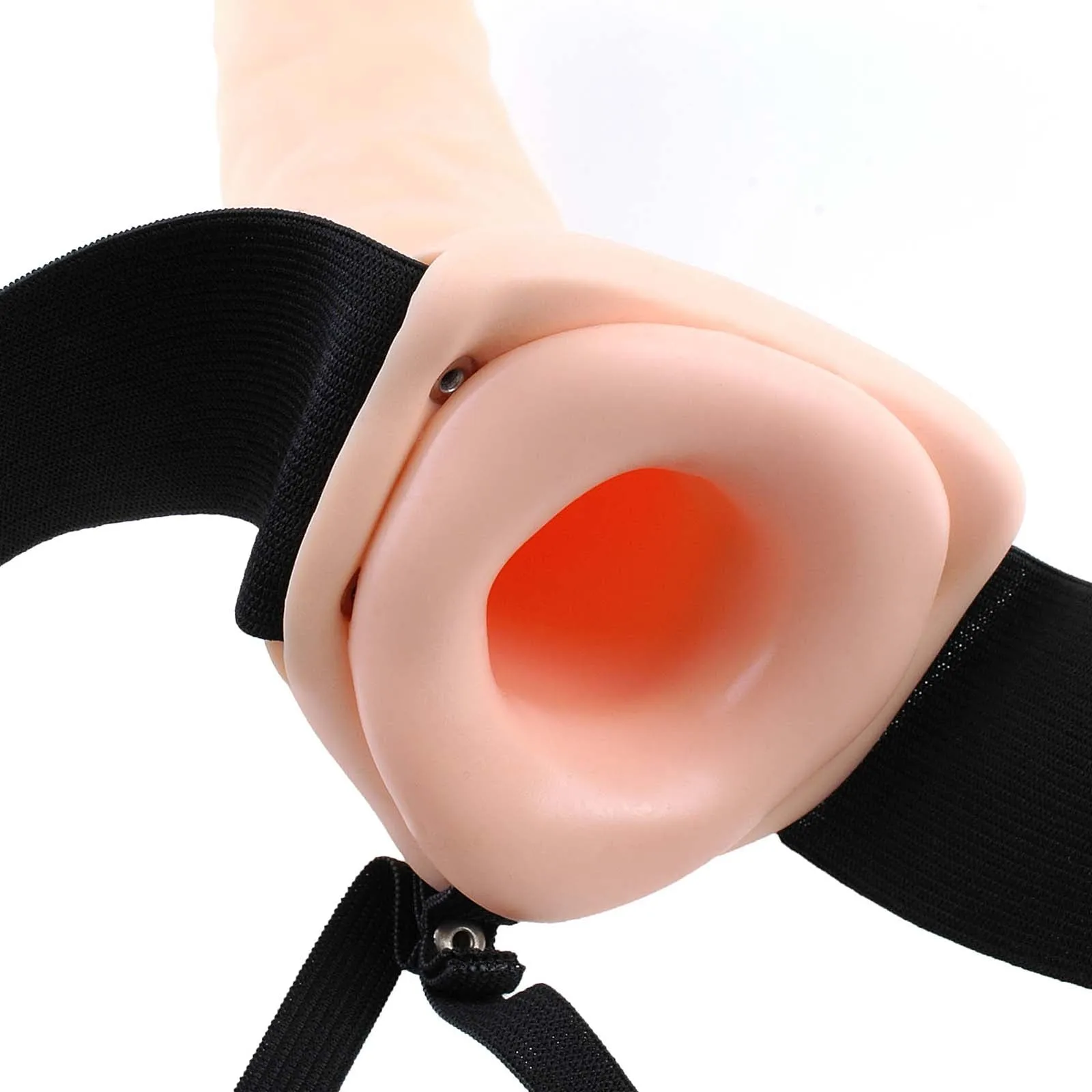 Fetish Fantasy Series  8" Vibrating Hollow Strap-On