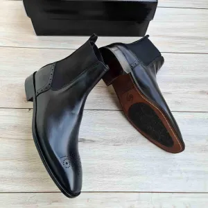 Genuine Leather Brogues British Style Mid-top Shoes