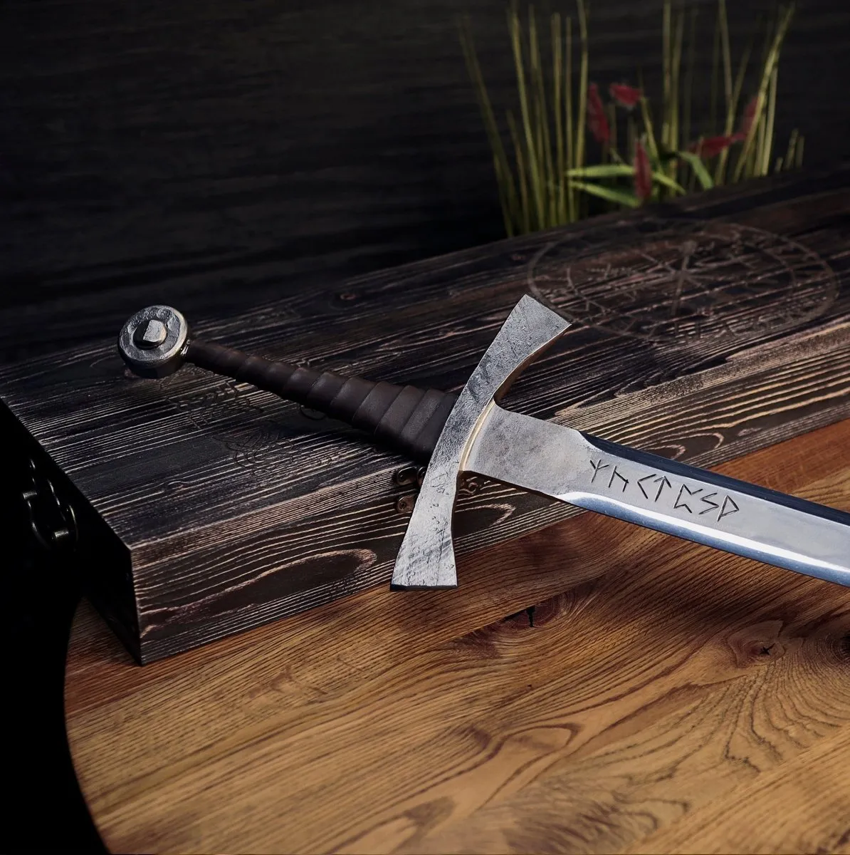 Geralt Witcher steel sword "Wolf's Fury"