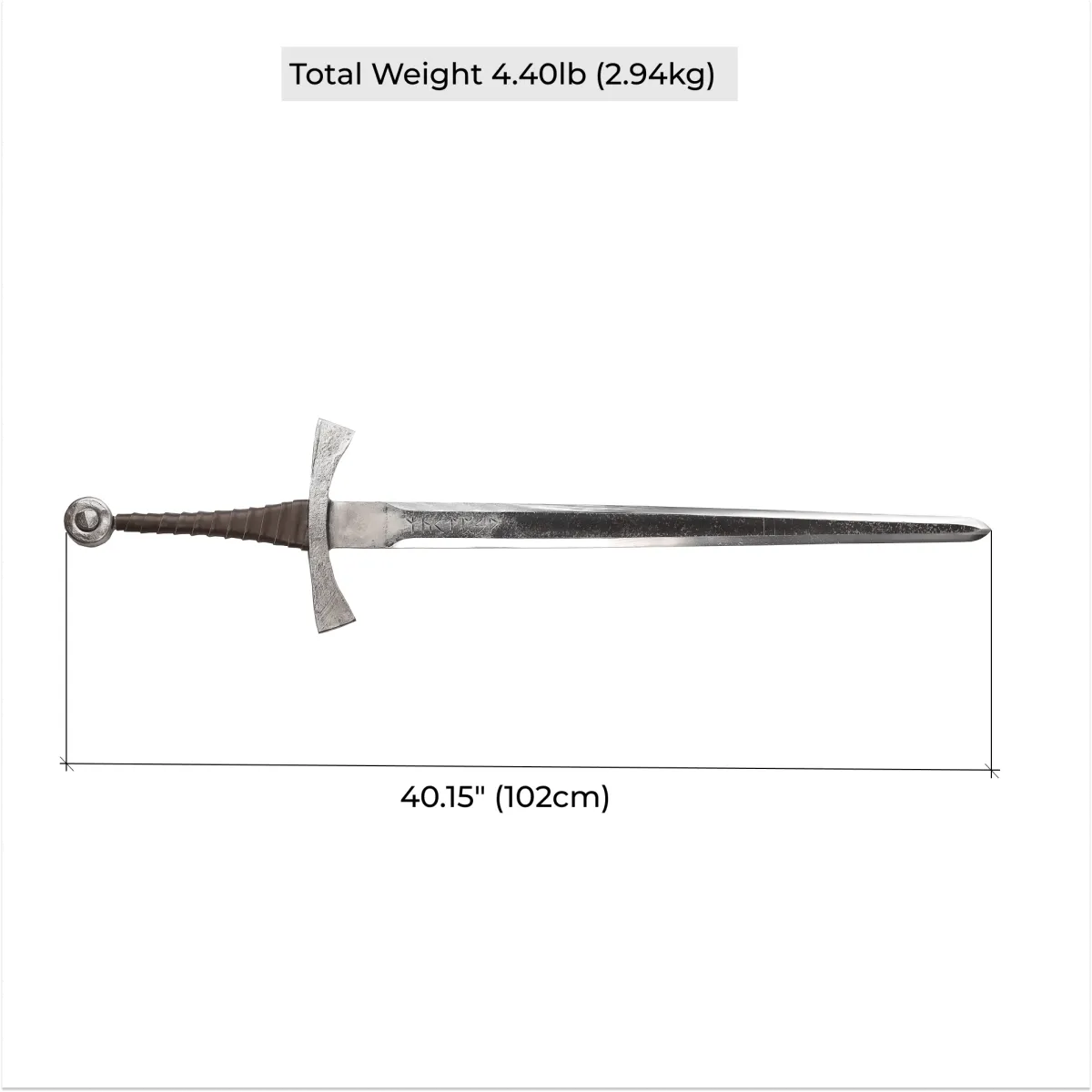 Geralt Witcher steel sword "Wolf's Fury"