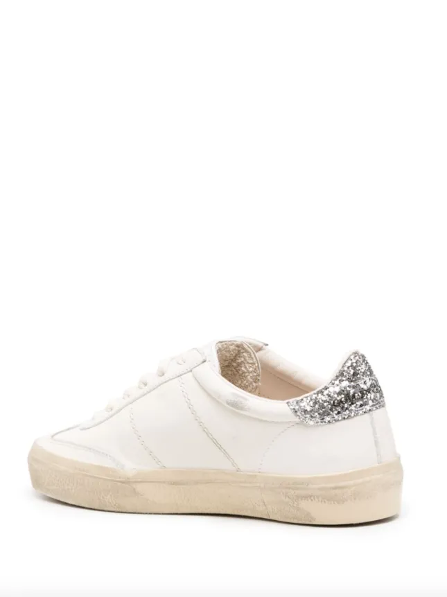 Golden Goose Soul Star distressed glittered sneakers