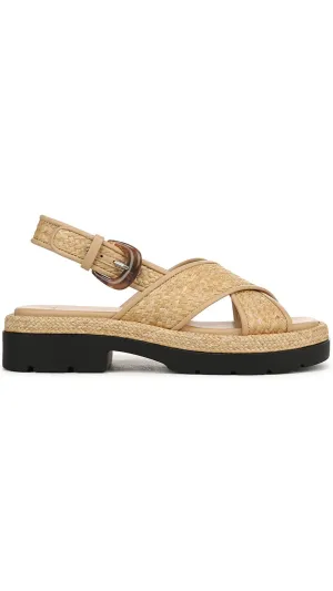 Helena Raffia Sandal