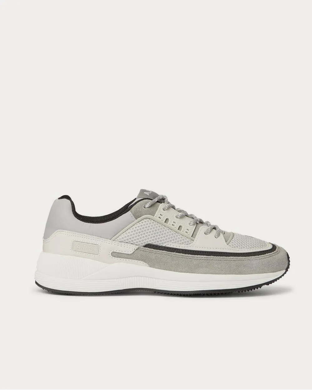 Herbert Panelled Suede, Leather, Mesh and Nylon  Gray low top sneakers