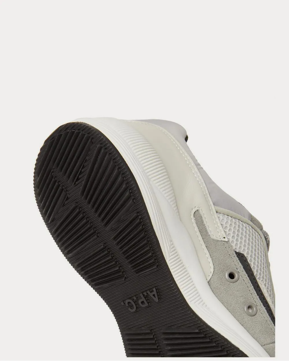 Herbert Panelled Suede, Leather, Mesh and Nylon  Gray low top sneakers