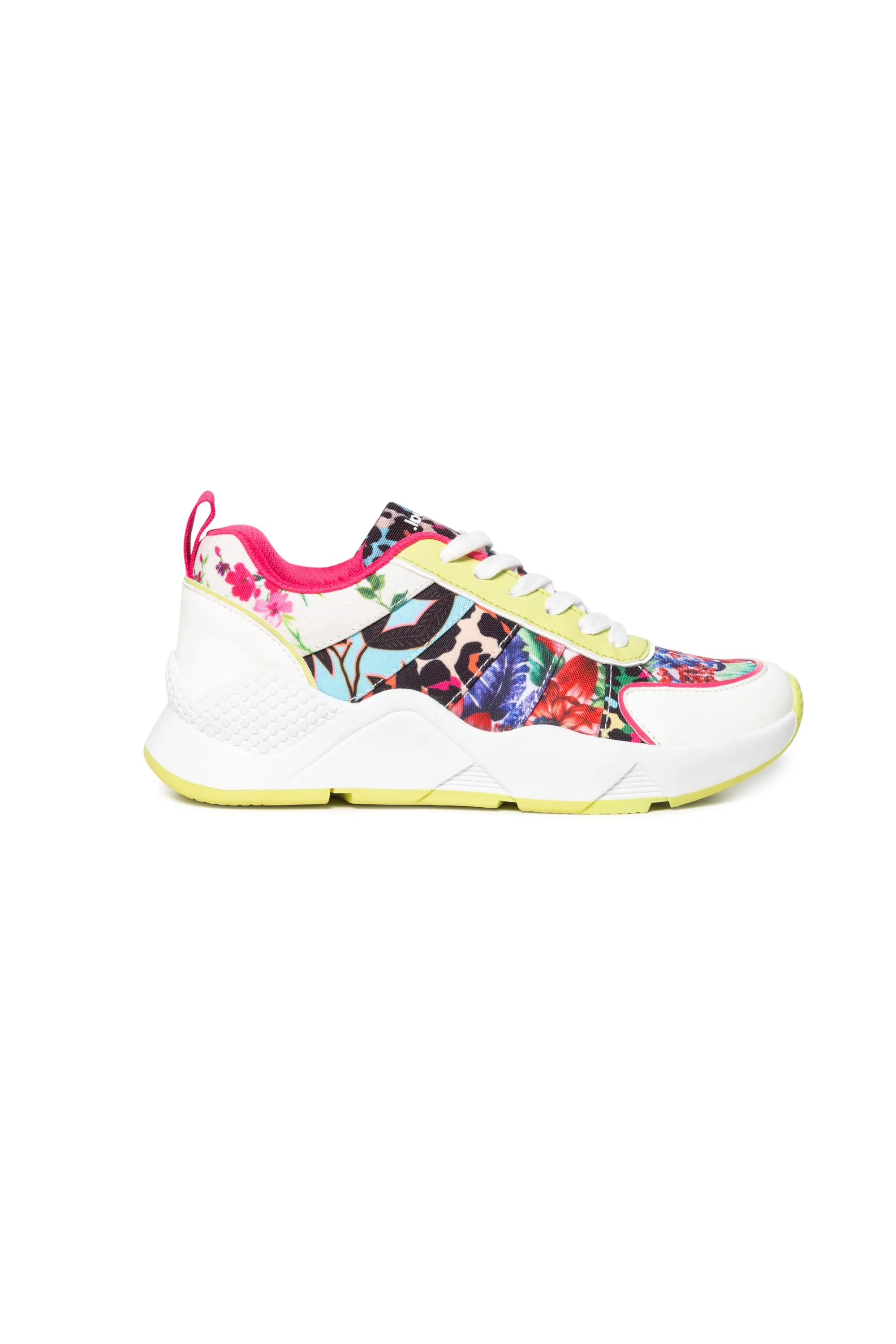 Hydra Leopard Sneakers Pumps with Neon Bright Print Desigual Style 20SSKA18