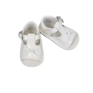 Ivory Patent Pram Sandal