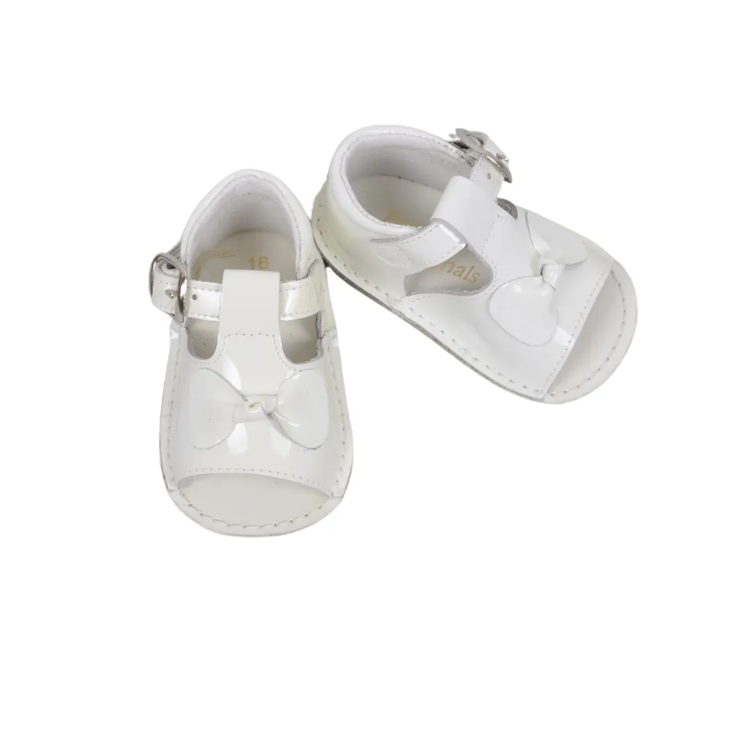 Ivory Patent Pram Sandal