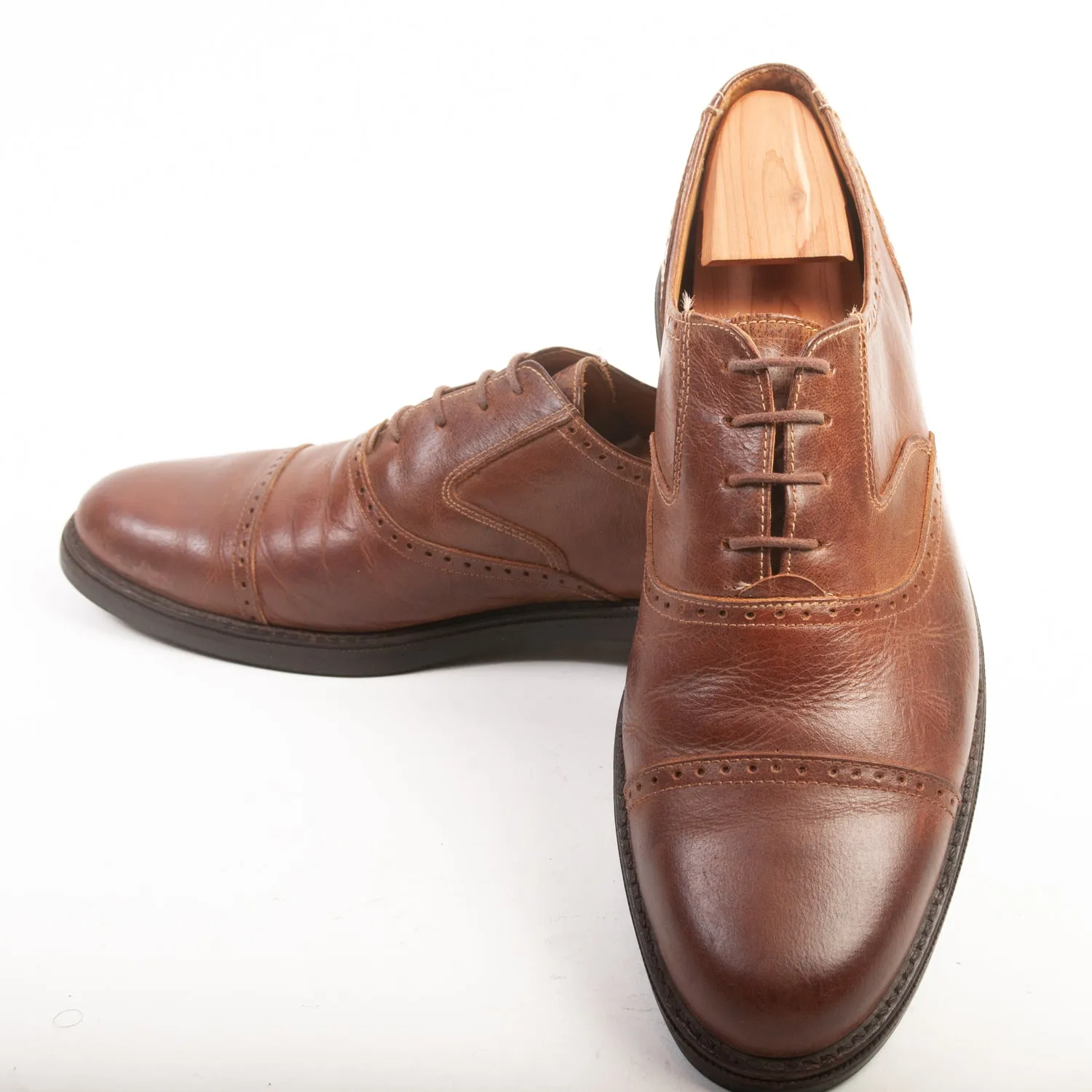 Martin Dingman Brown Cap Toe Oxfords
