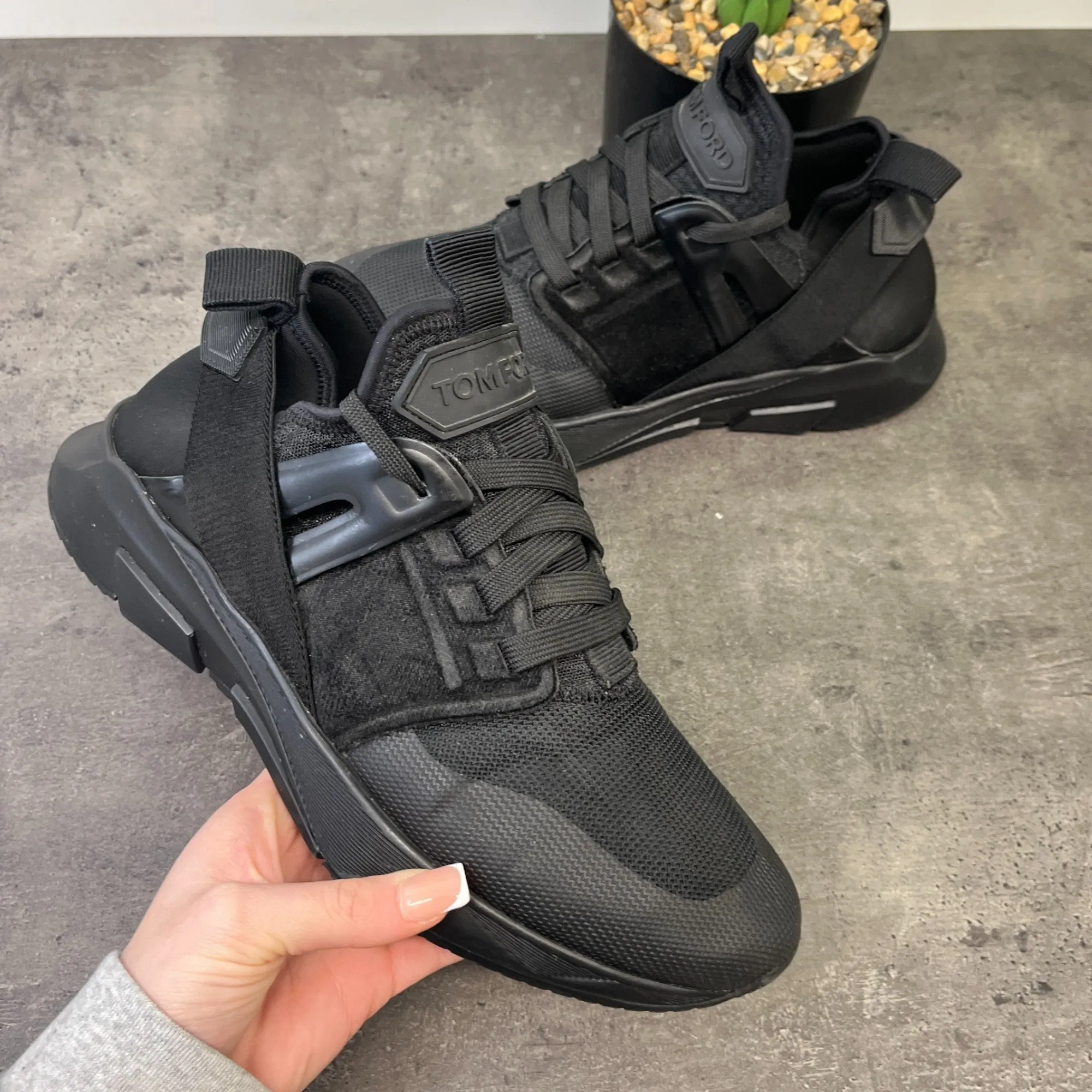 Men's Jago Low Trainers Black Size EU 42 / UK 8