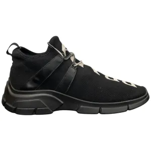 Men's Knit Logo Low Trainers Black Size EU 41 / UK 7