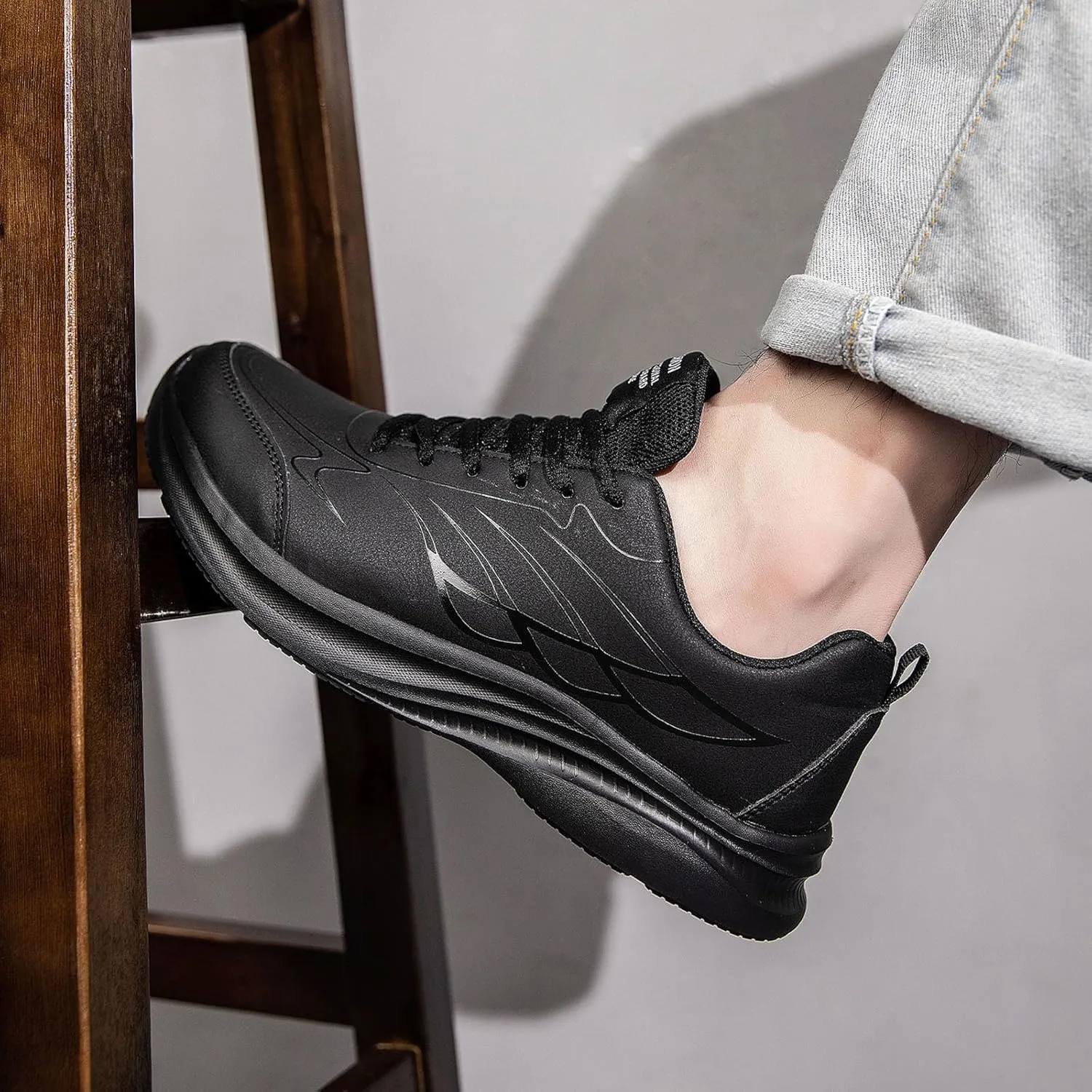 Men's Non Slip Barefoot Minimalist Shoes Lightweight Breathable Walking Shoe Gym Tennis Non Slip Walking Shoes