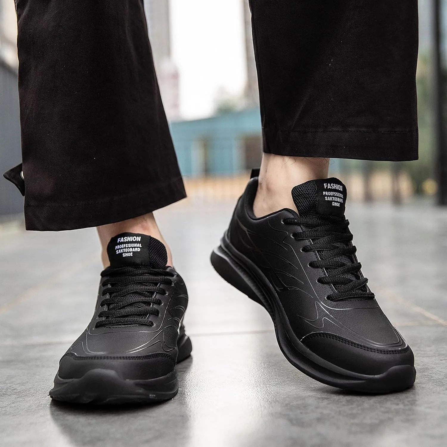 Men's Non Slip Barefoot Minimalist Shoes Lightweight Breathable Walking Shoe Gym Tennis Non Slip Walking Shoes