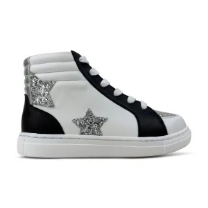 Miss Hannah Sneaker in Black & White - Kids from Yosi Samra