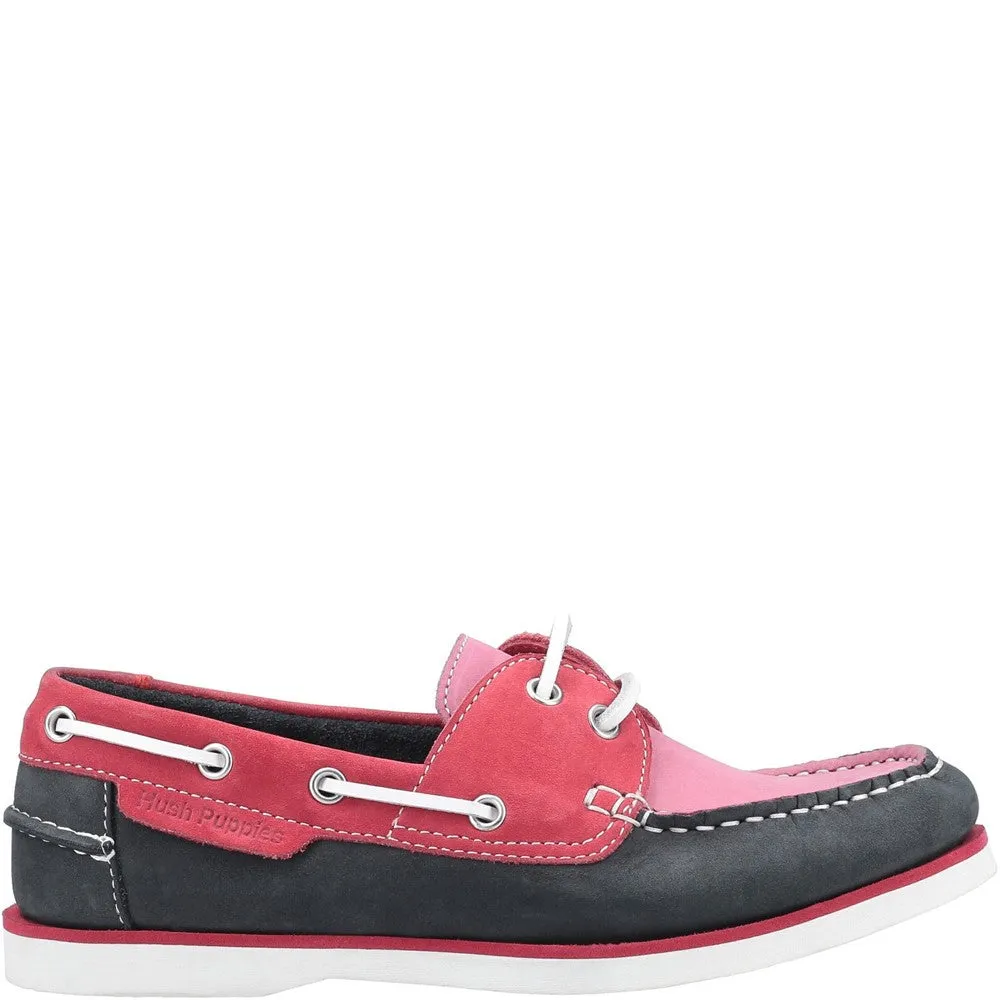 Pink Hattie Boat Shoes