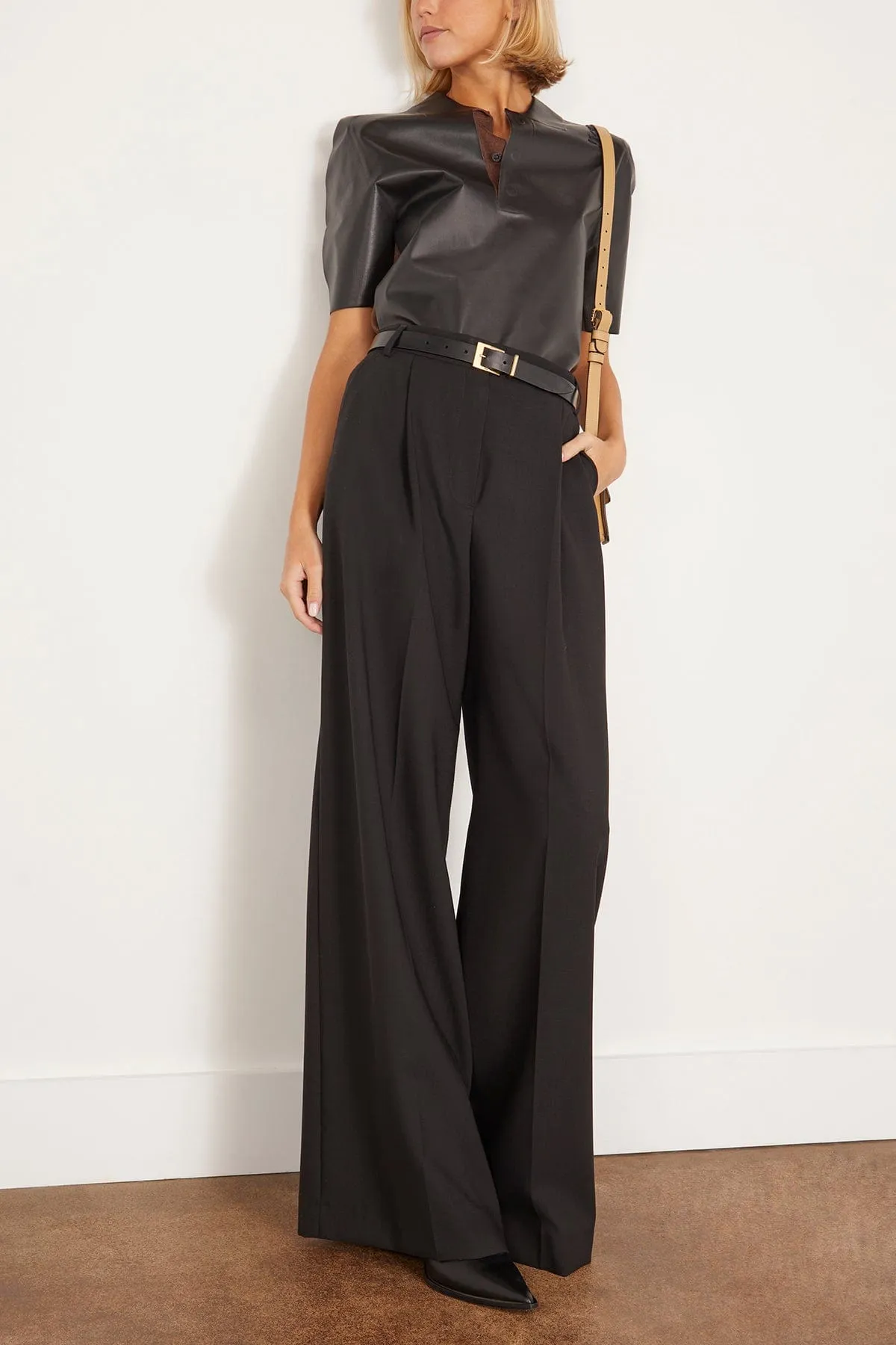 Polo Neck Top in Moca