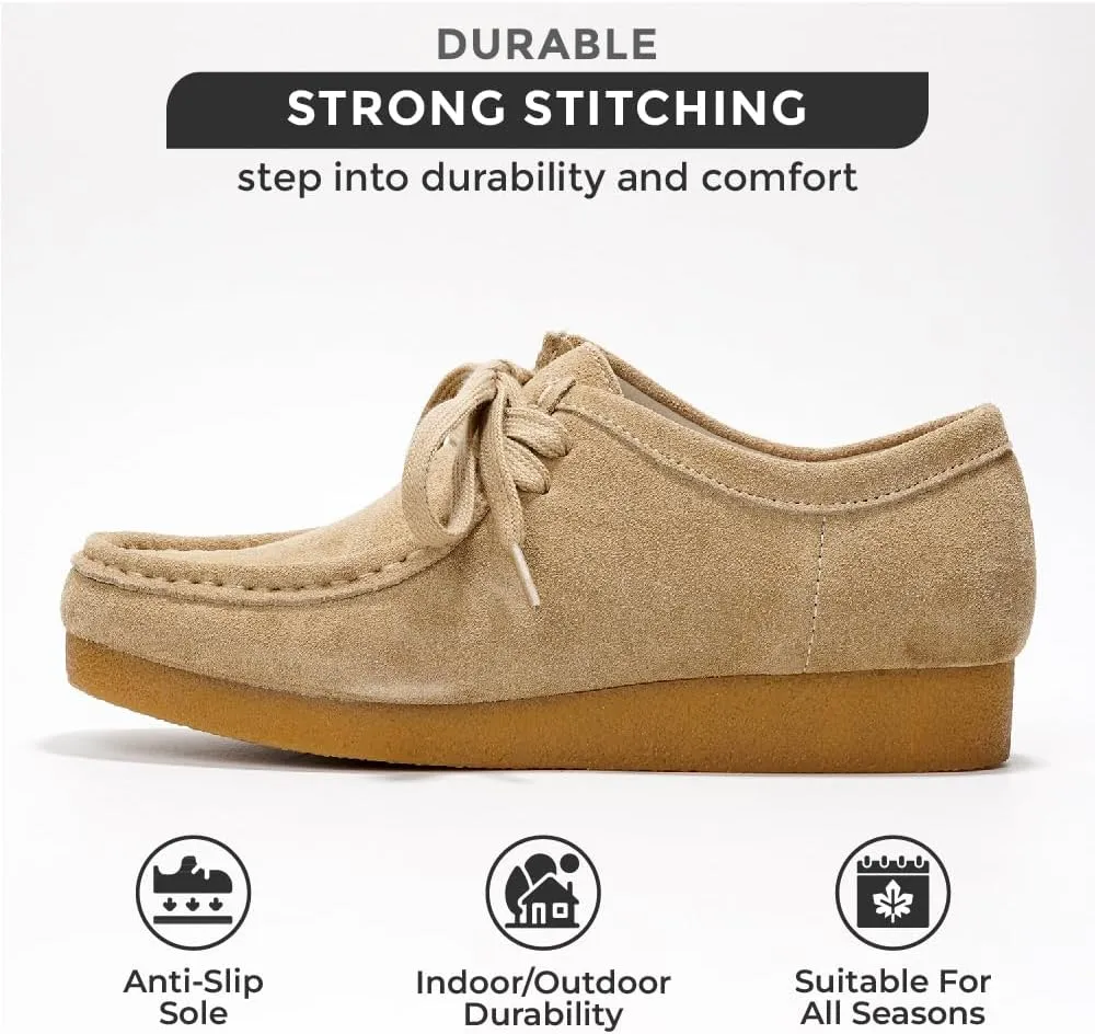 Project Cloud Genuine Leather Womens Shoes - Memory Foam Insole Oxford Shoes for Women Footwear - Lightweight Anti-Slip Sole Casual Work Loafers with Lace (Wally)