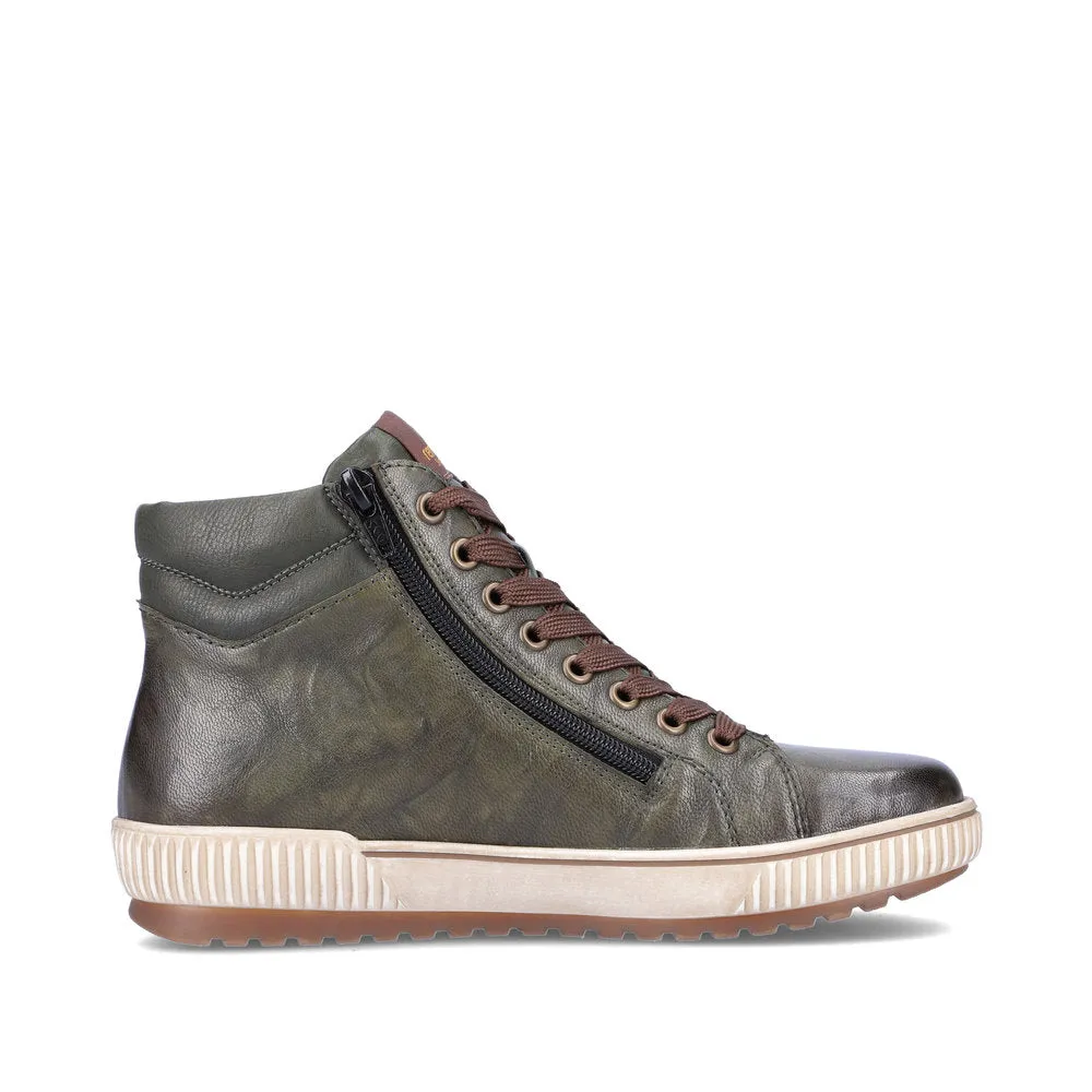 Remonte Ladies Zip Side lace Up High Top