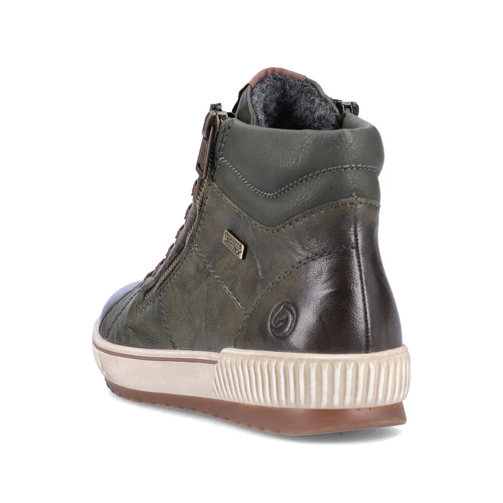 Remonte Ladies Zip Side lace Up High Top
