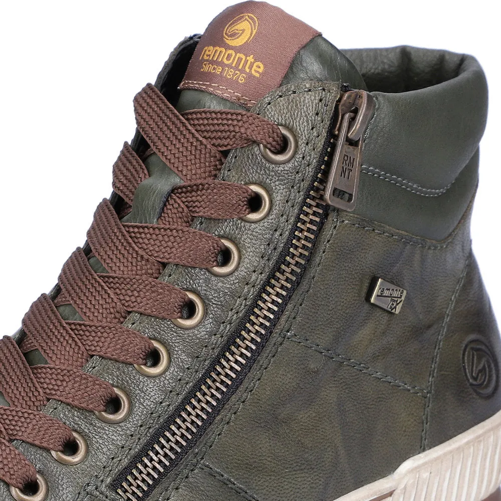 Remonte Ladies Zip Side lace Up High Top