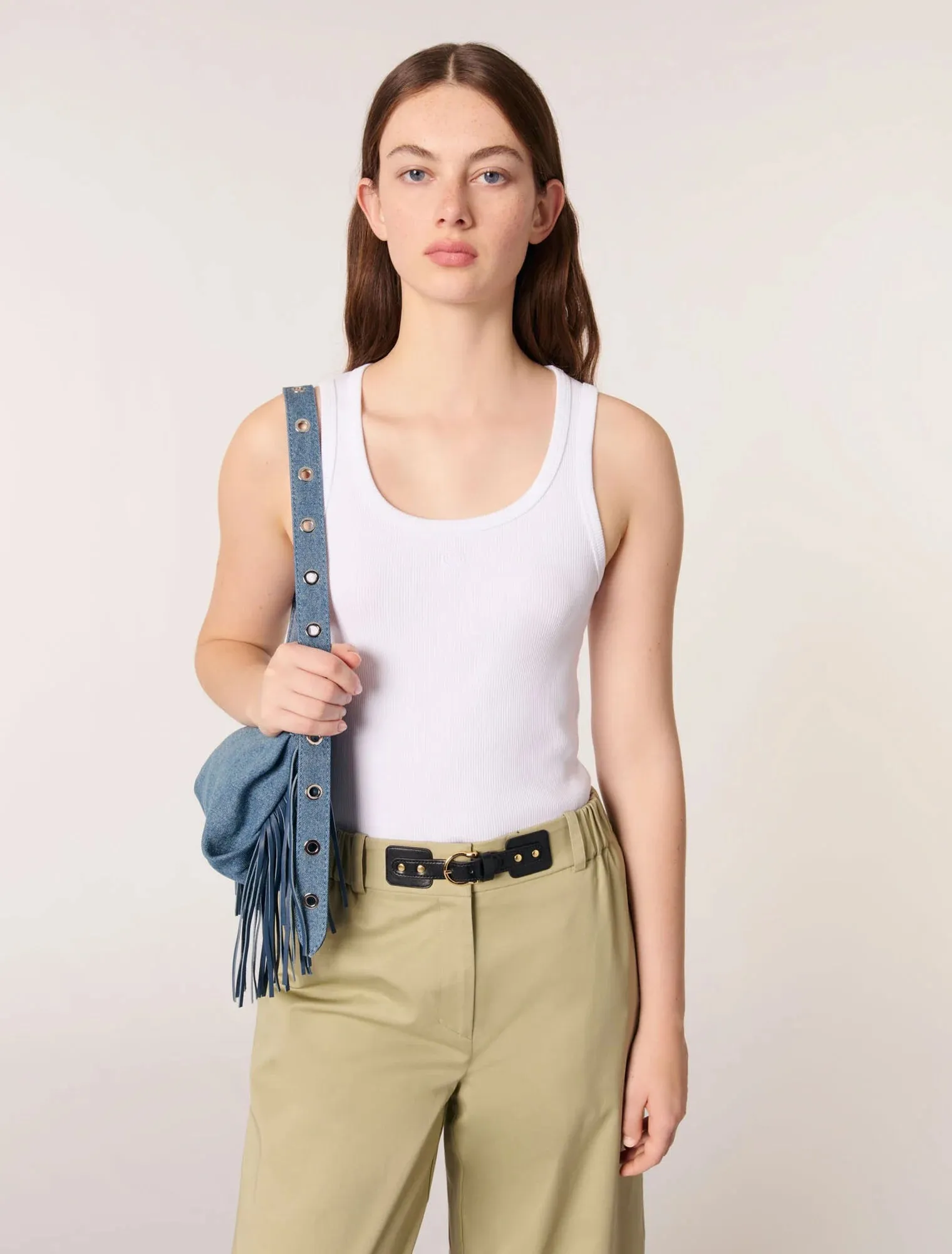 Rib knit tank top