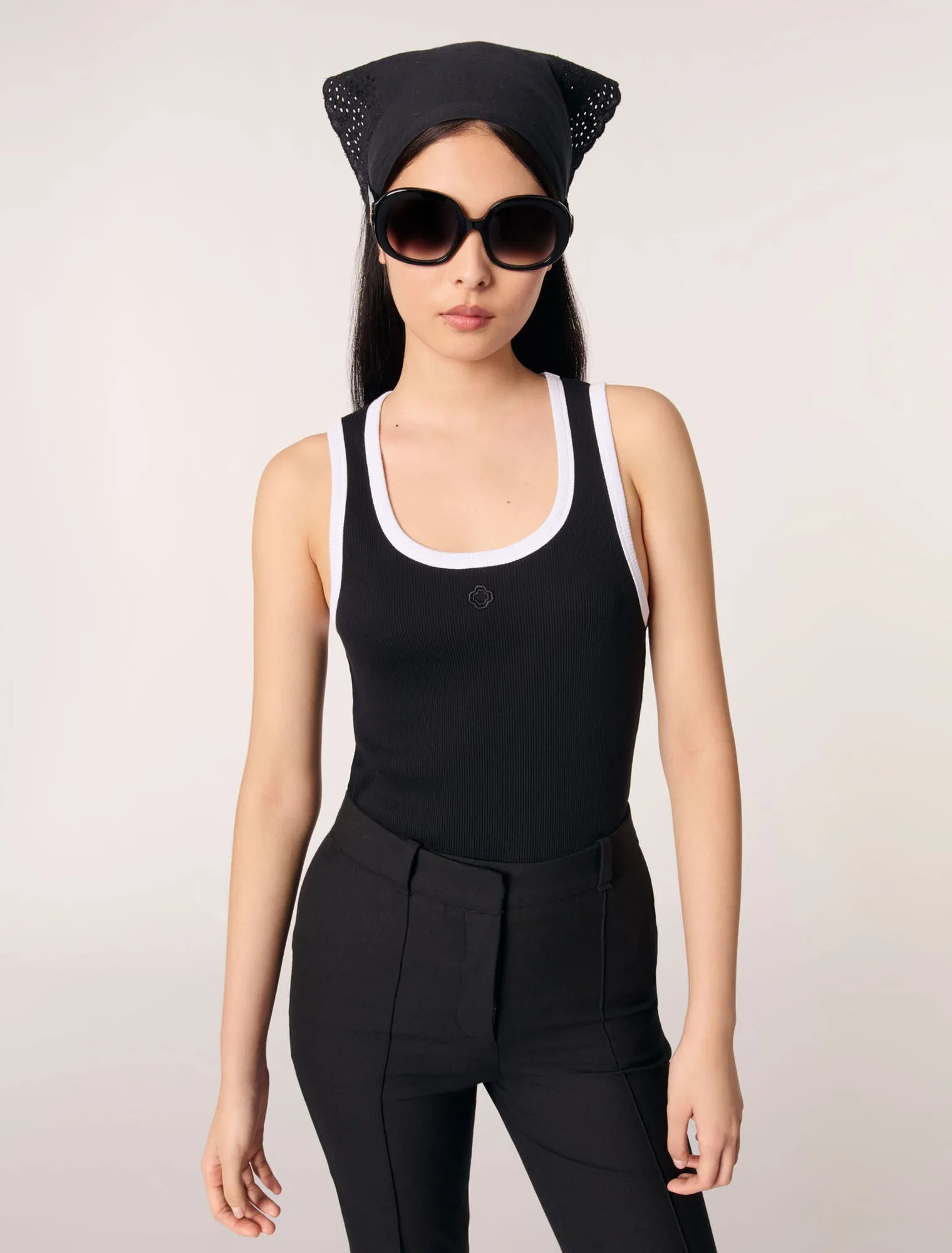 Ribbed vest top