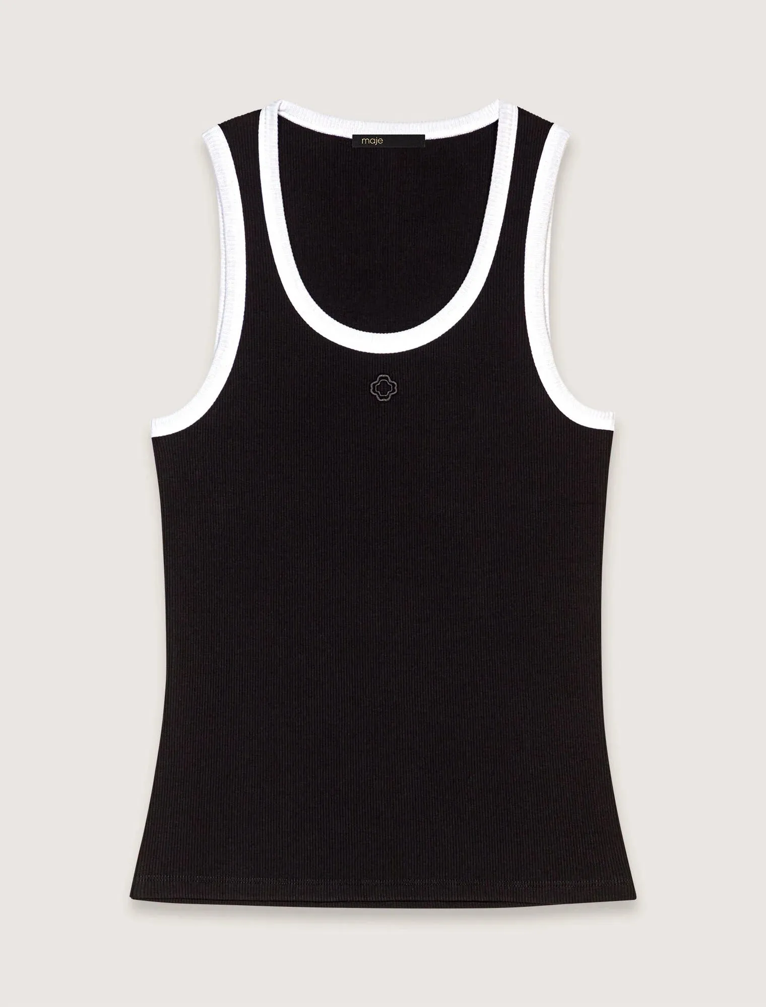 Ribbed vest top