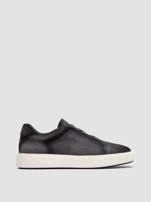 SLOUCH 001 - Blue Suede Low Top Sneakers