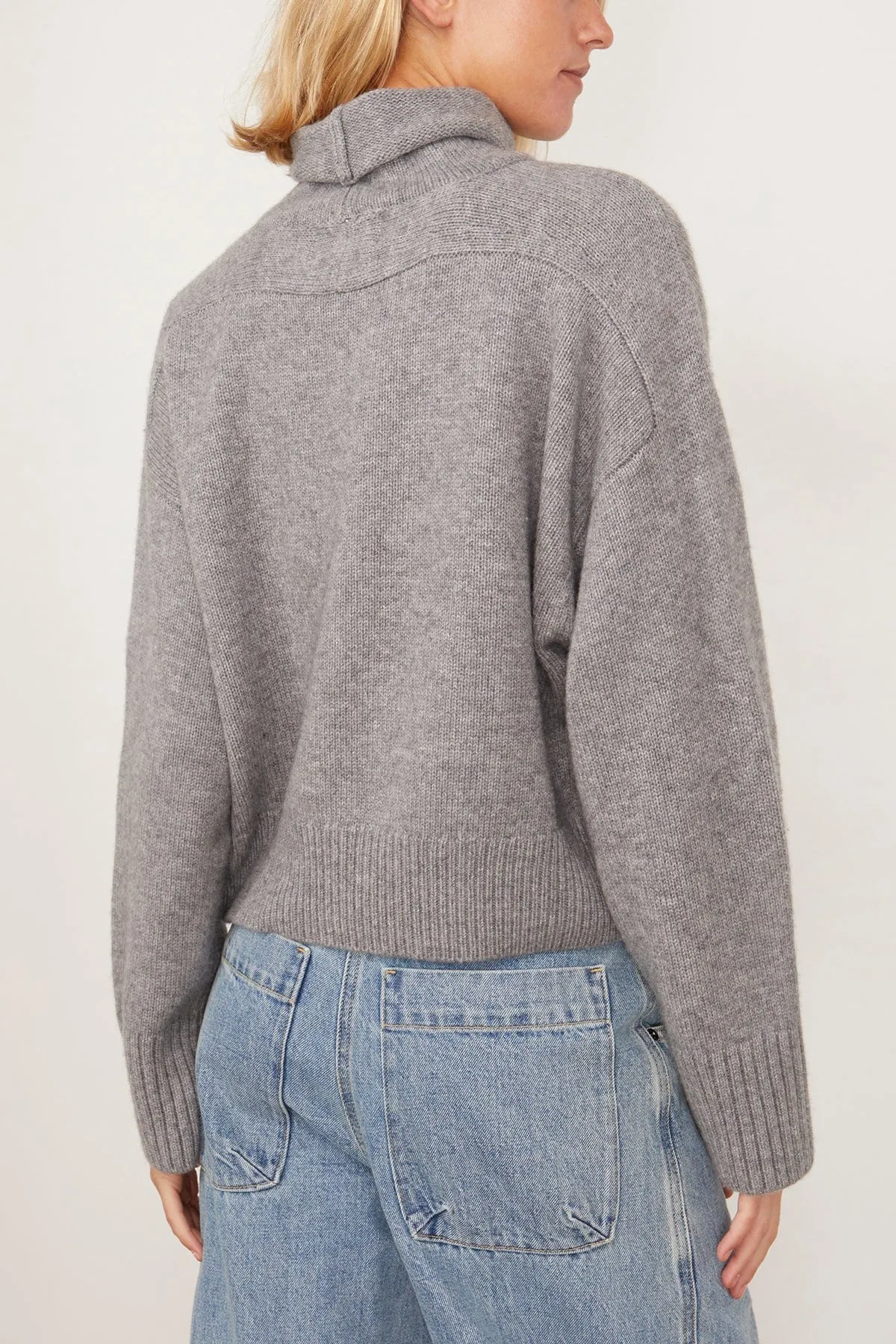 Stintino Collar Sweater in Grey Melange