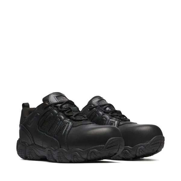 Thorogood Men's Crosstrex Polishable Oxford Black Waterproof BBP Comp Toe Work Shoe