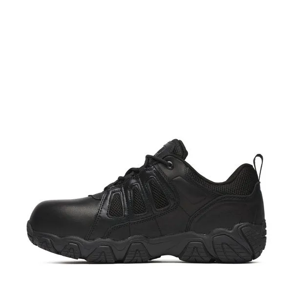 Thorogood Men's Crosstrex Polishable Oxford Black Waterproof BBP Comp Toe Work Shoe