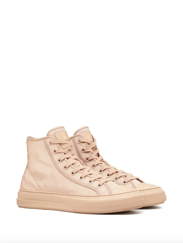 Valentino Garavani totaloop nylon and leather high-top sneaker
