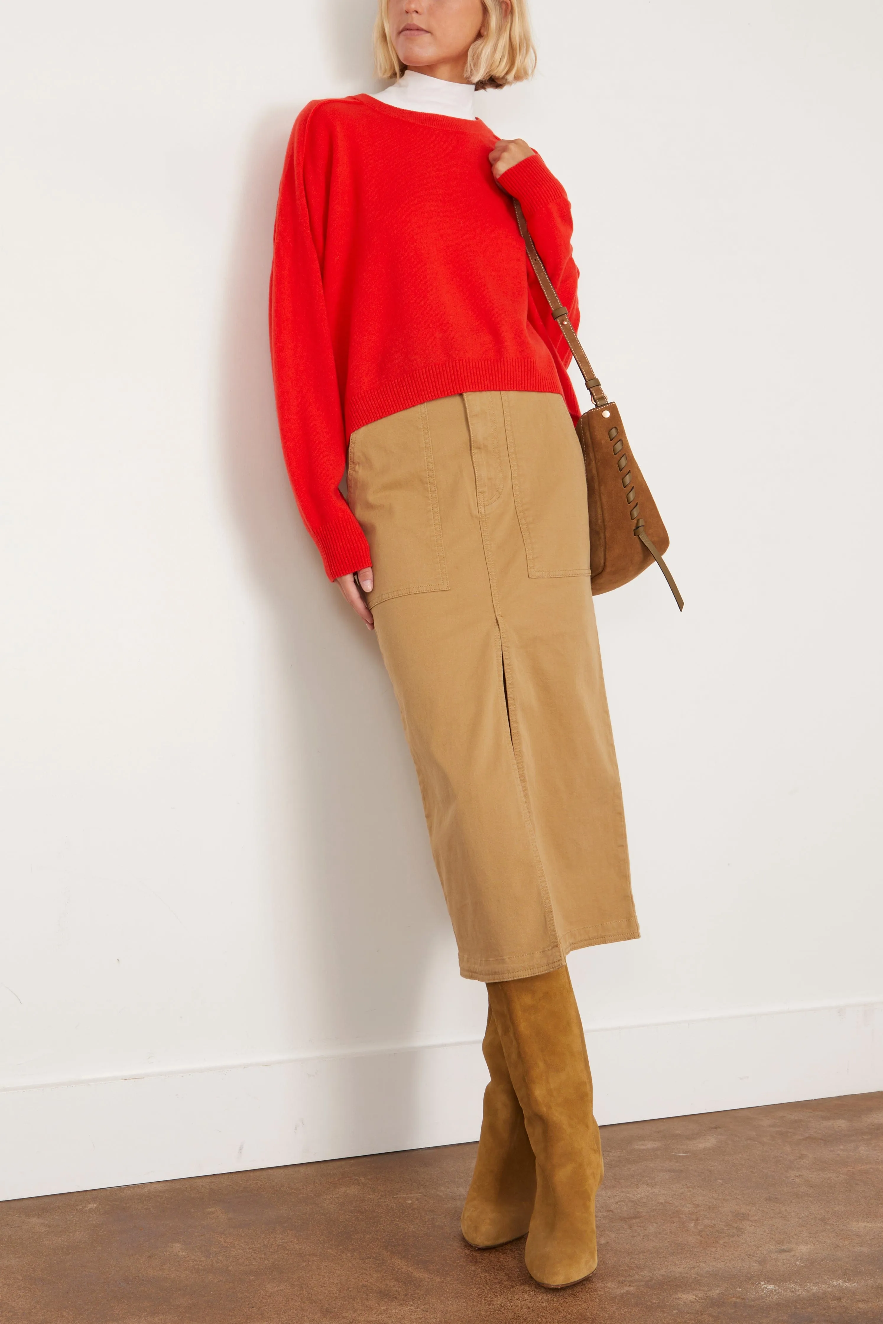 Valerie Sweater in Coquelicot