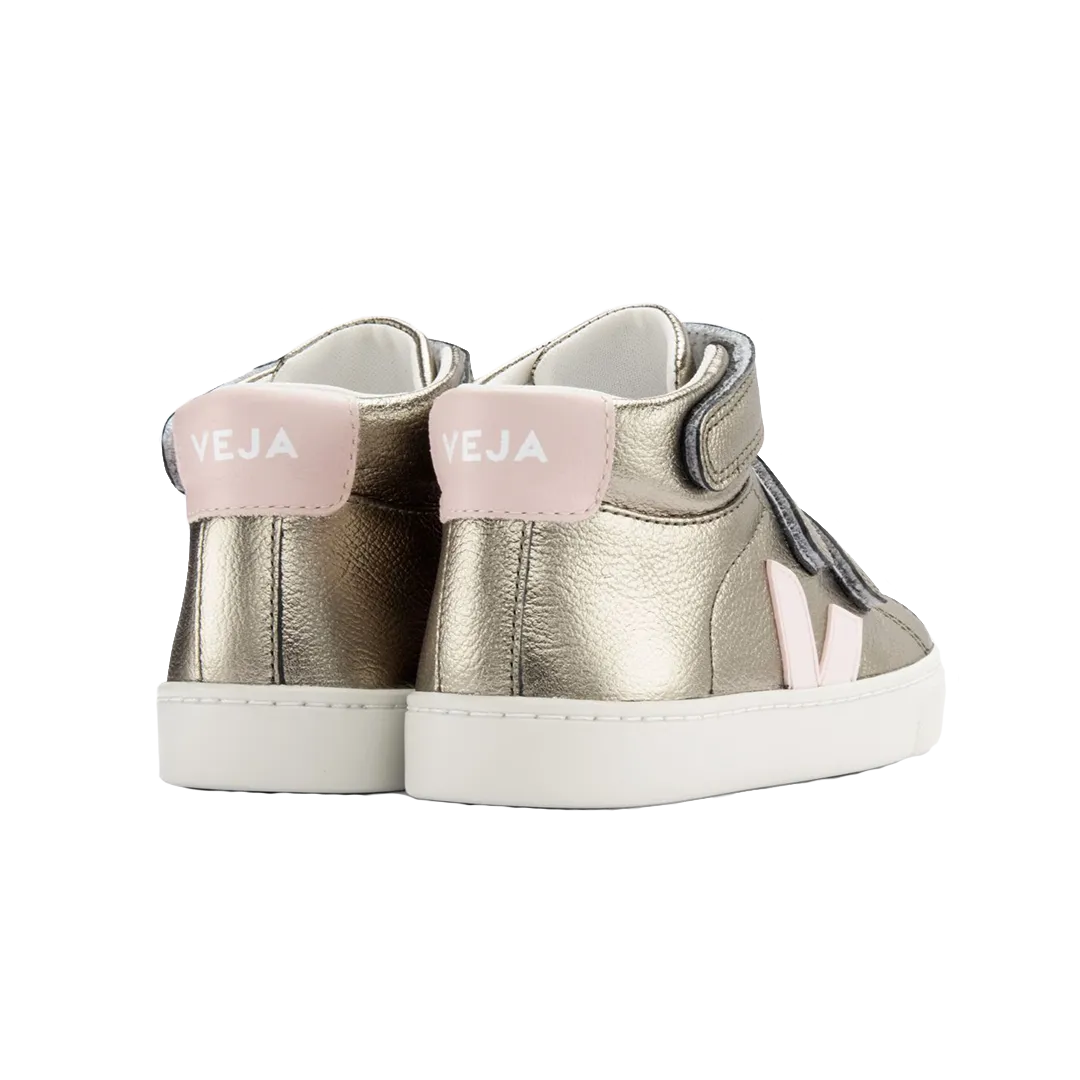 Veja Esplar Mid Velcro Leather Shoes - Bronze Petale