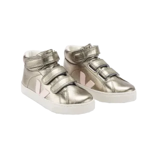 Veja Esplar Mid Velcro Leather Shoes - Bronze Petale