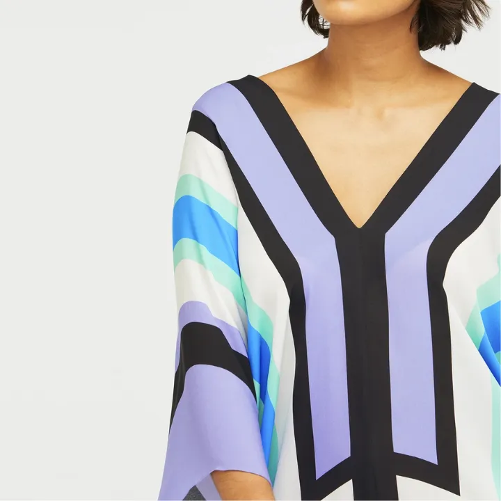 Women’s Short Printed Kaftan Top Daily Wear KAF0069