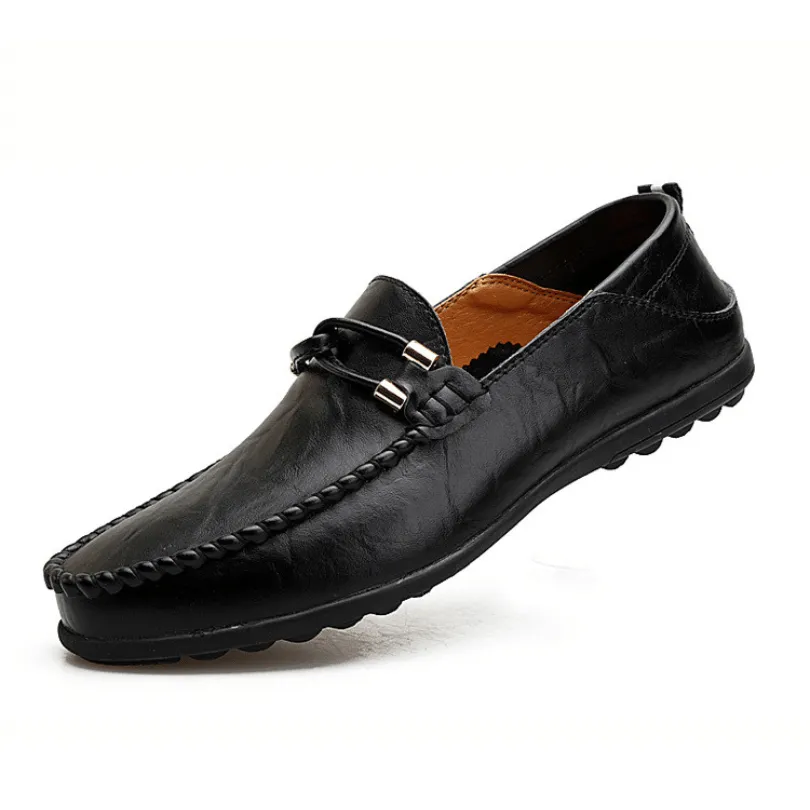 Zedmax Fashion Leather Relaxed-Fit Casual Loafers